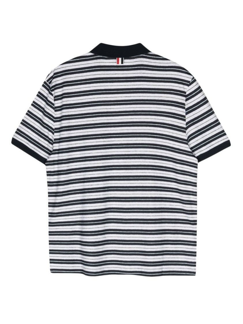 Thom Browne Linen Blend Polo Shirt