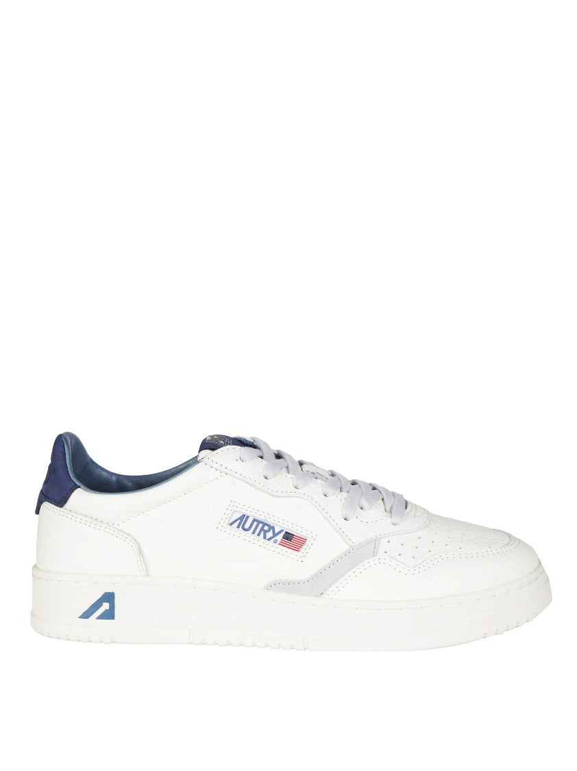 Autry White Medalist Low Leather Sneakers