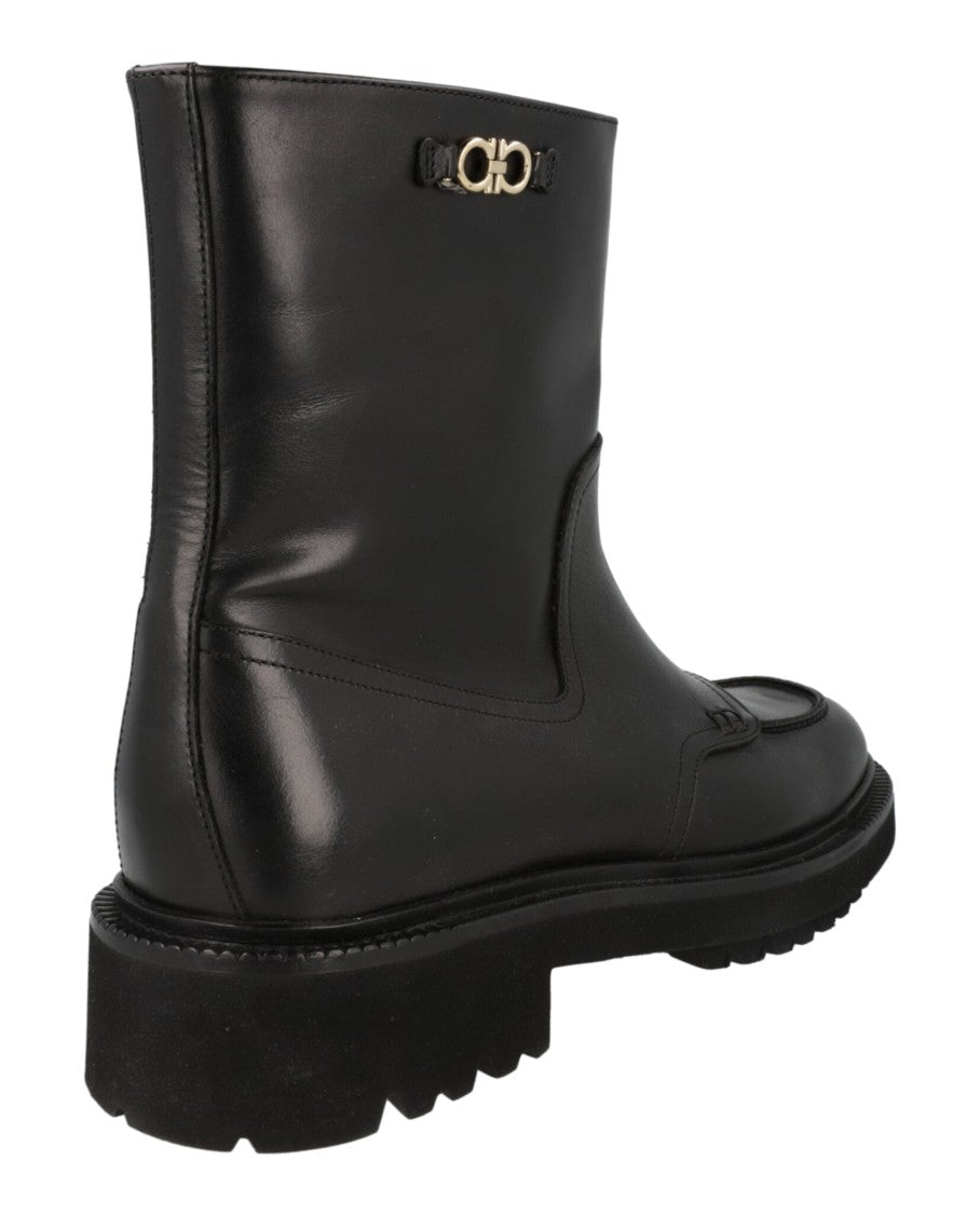 Ferragamo Oreste Leather Bootie