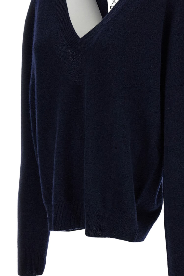 Extreme Cashmere Blue Ben Cashmere V-Neck Sweater