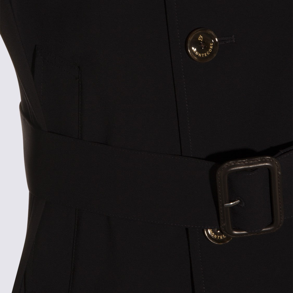Montecore Tailored Black Jacket With High Stand Collar