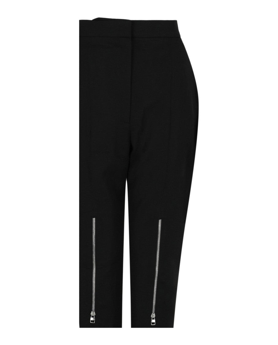 Alexander Mcqueen High-Rise Tapered Zip Leg Pants