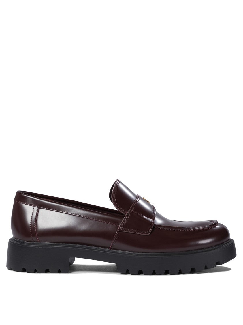 Tory Burch Glossy Finish Loafers Crafted