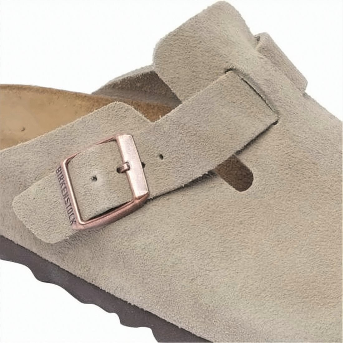 Birkenstock Suede Mule Slipper With Adjustable Metallic Buckle
