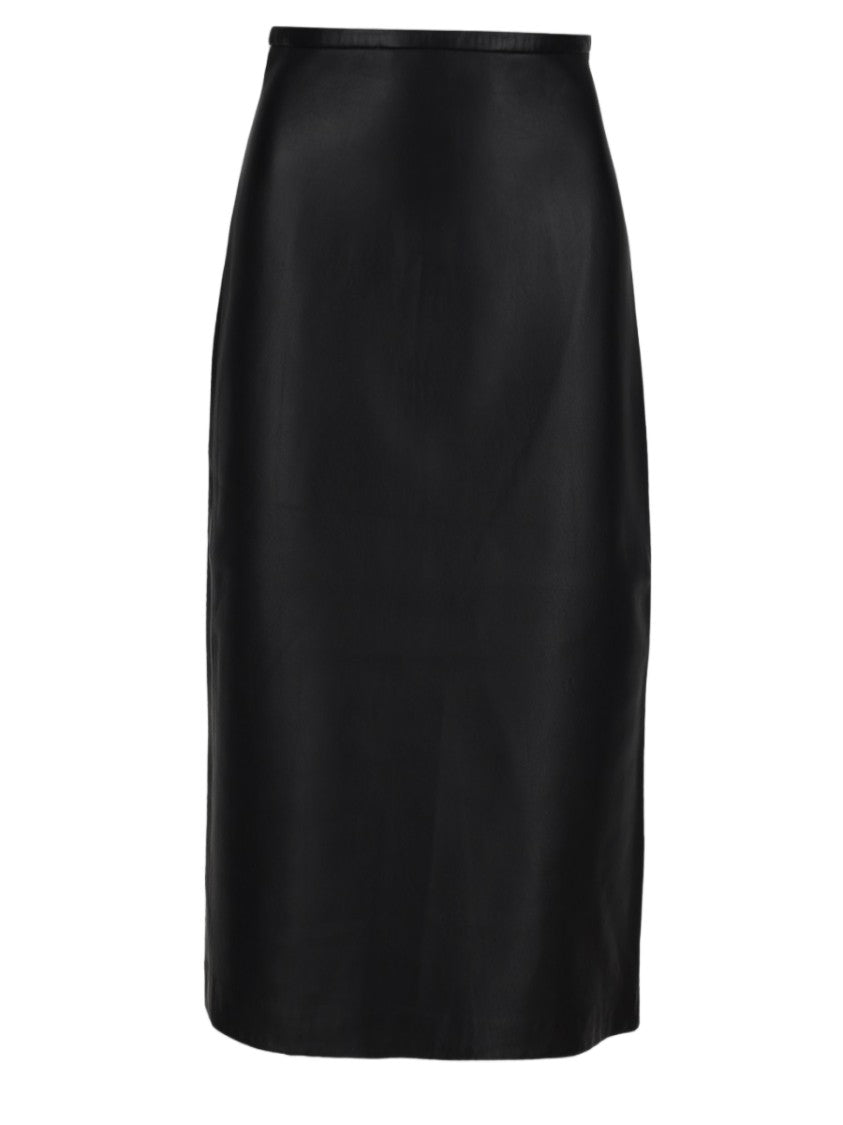 Co Midi Skirt In Smooth Lambskin Leather