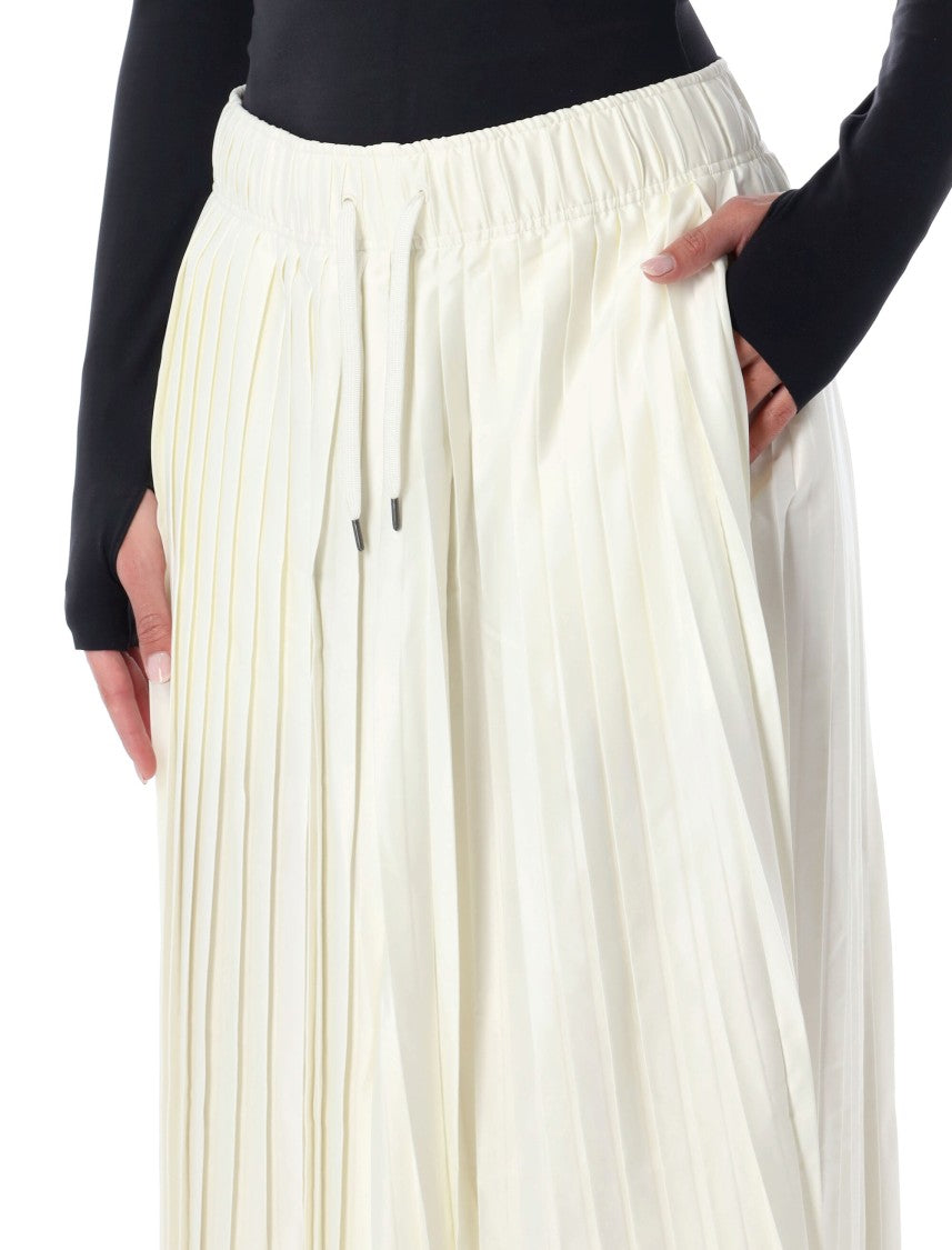 Nike Tailored Neutral Pleated Pants With Structured Silhouette