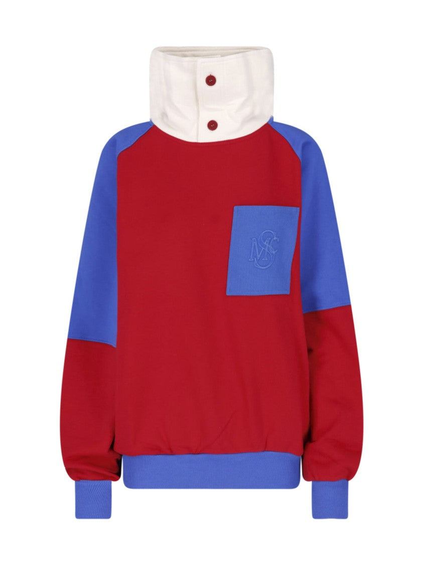 Stella Mccartney Multicolor Color-Block Cotton Sweatshirt