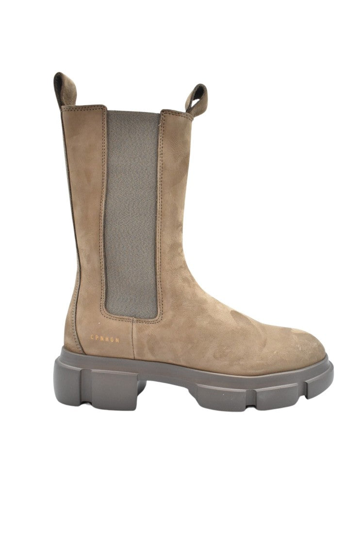 Copenhagen Studios Beige Nabuk Boots