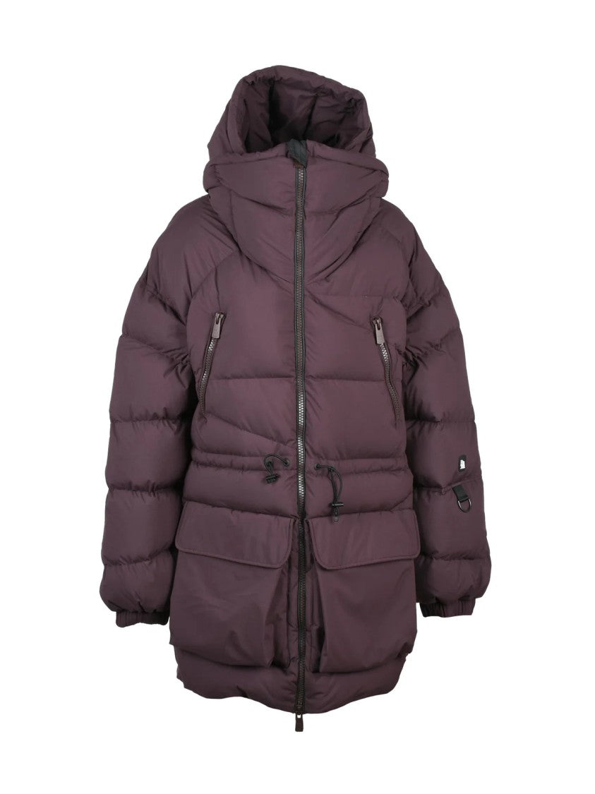 Bacon Deep Red Polyester Double B Parka Down Jacket