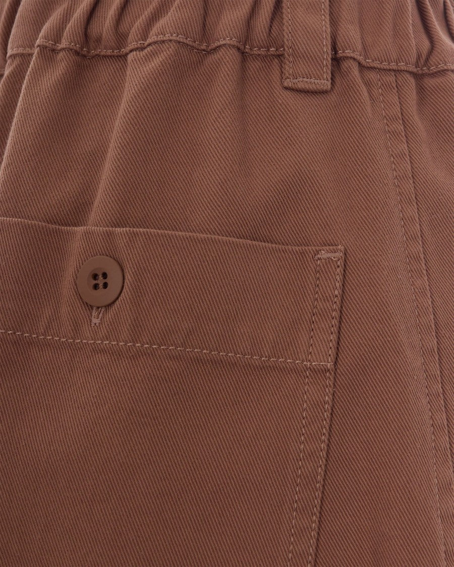 Max Mara Leather Cropped Pants
