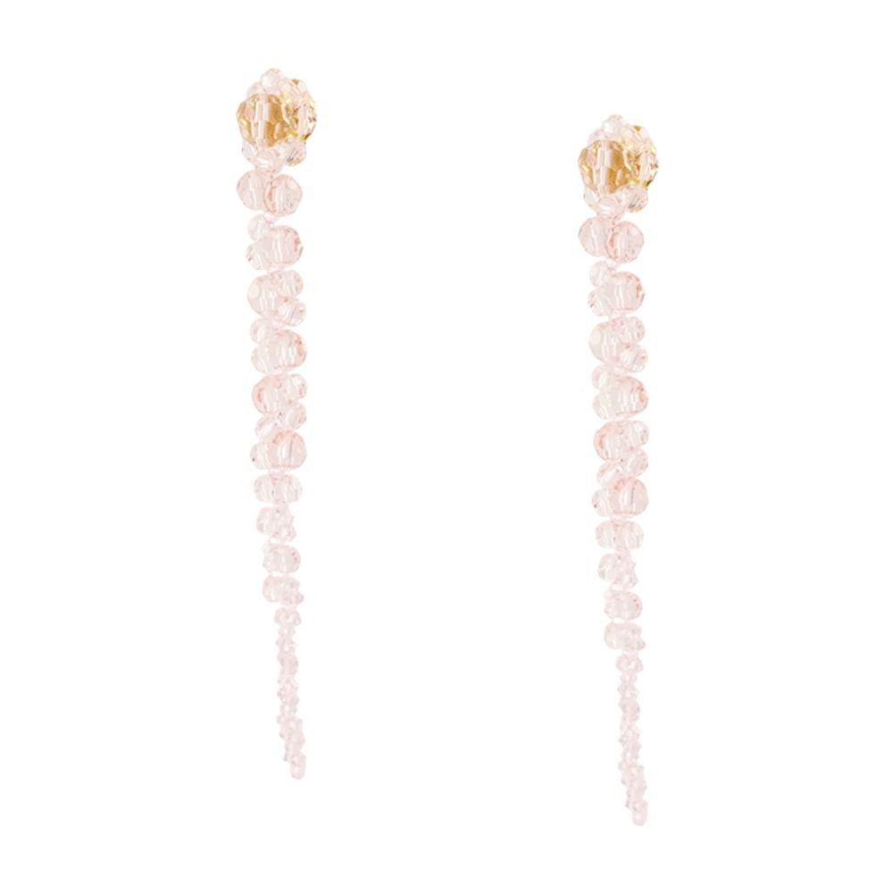Simone Rocha Drip Earrings - Crystal - Pink