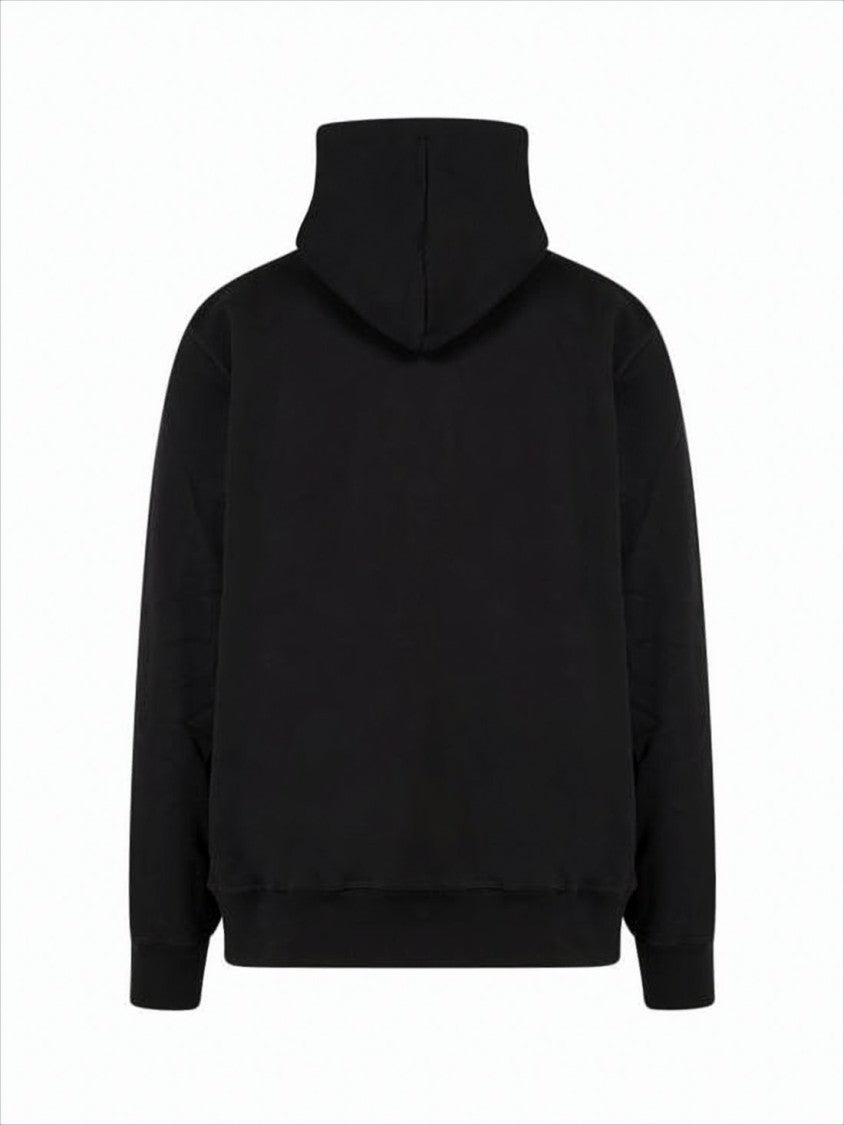Alexander Mcqueen Classic Black Hoodie With Bold Graphics