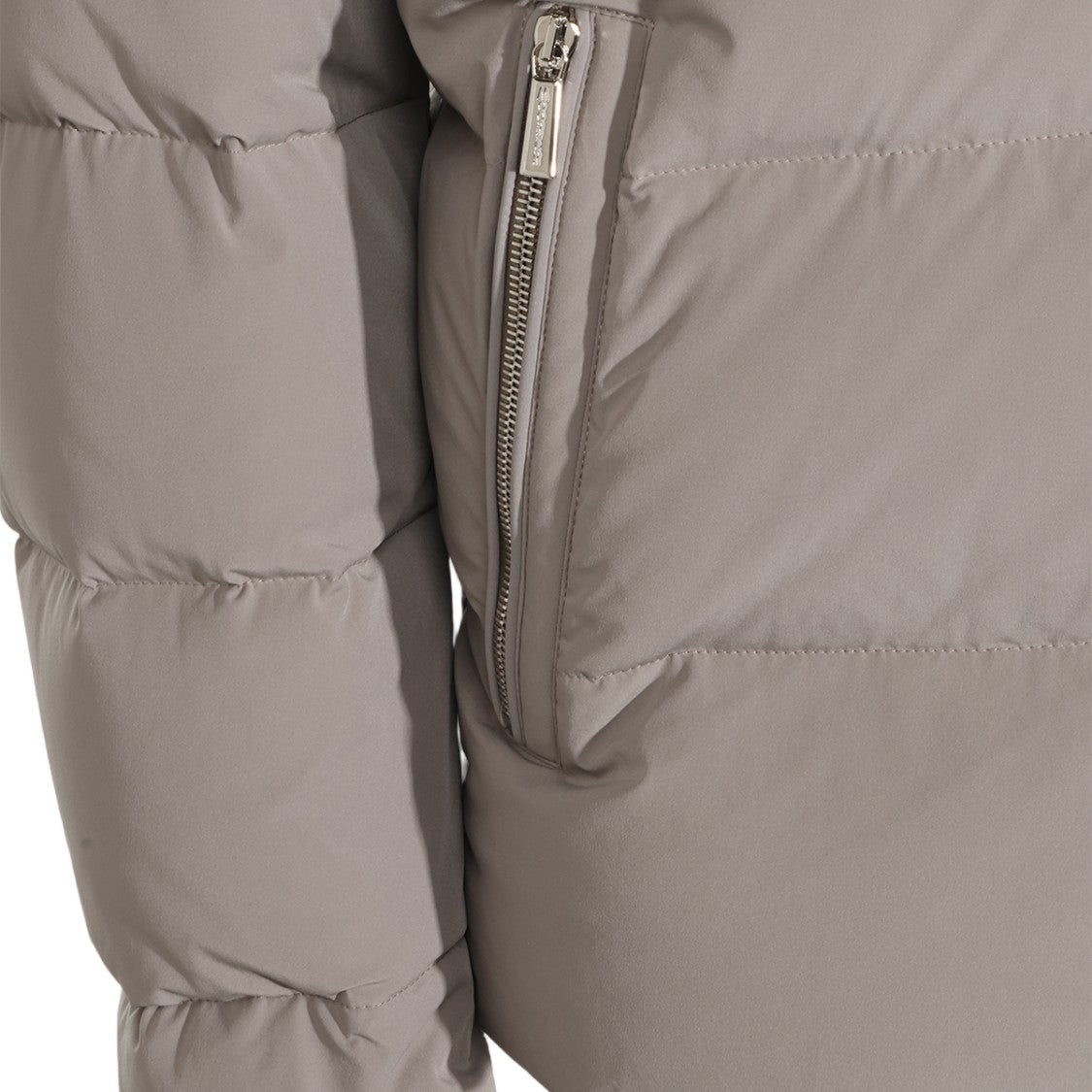 Moorer Shearling Lined Hooded Padded Coat