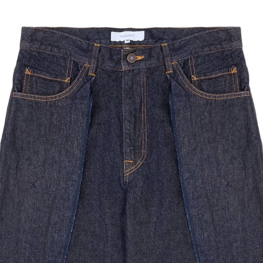 Sasquatchfabrix Wide-Leg Denim Pants With High Waist