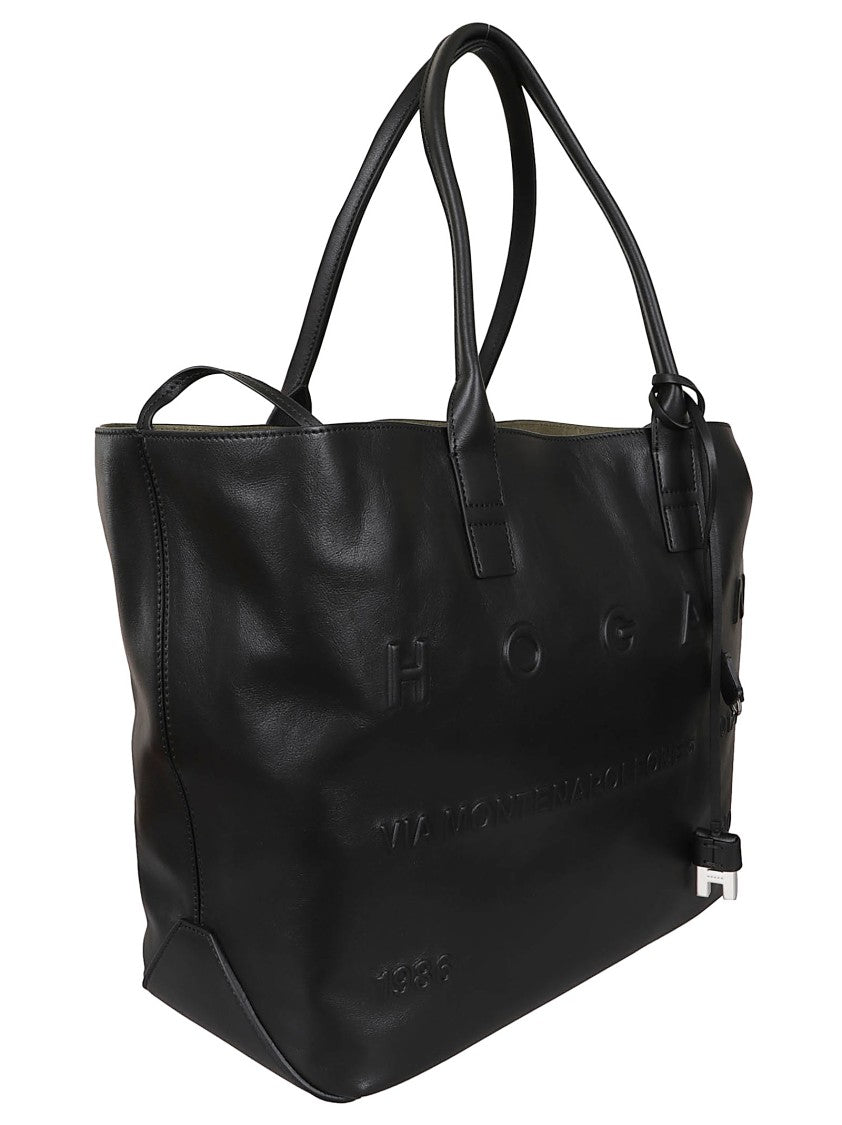 Hogan Smooth Leather Tote Bag