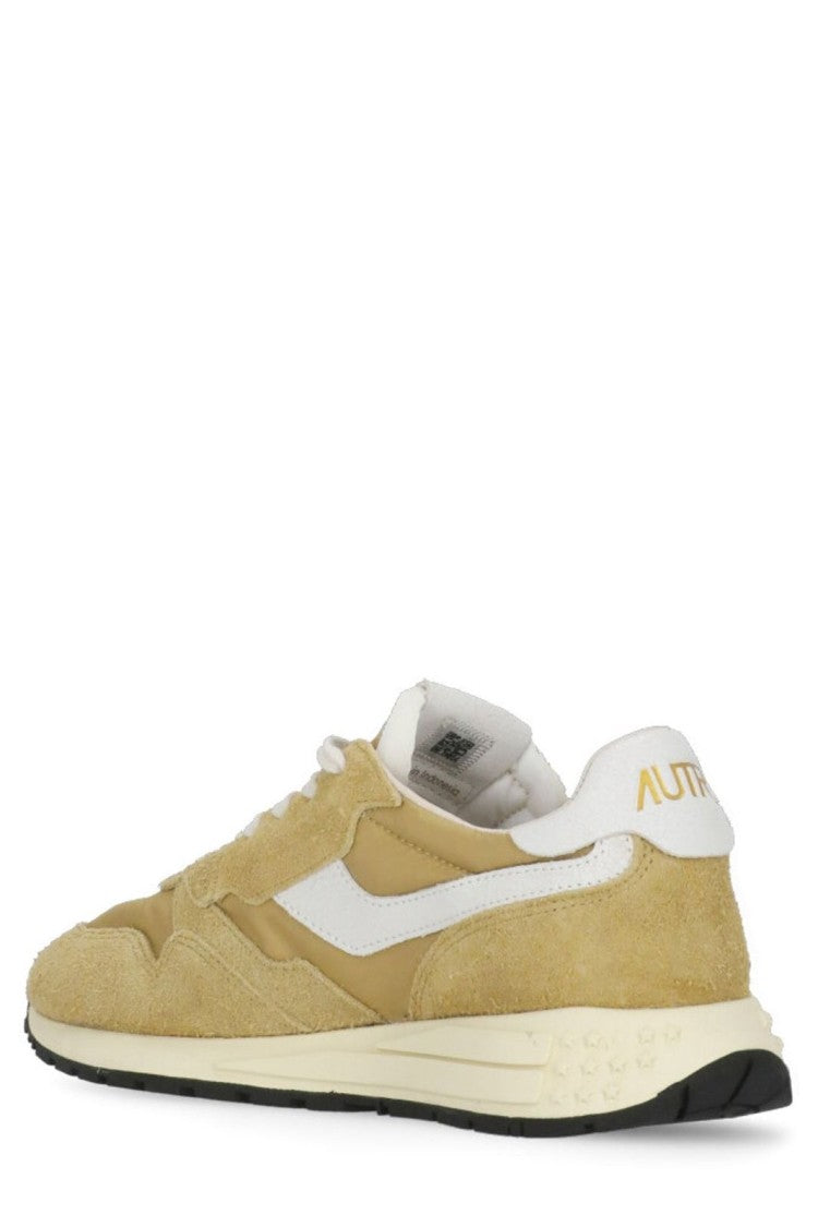 Autry Textured Suede And Leather Low-Top Sneakers