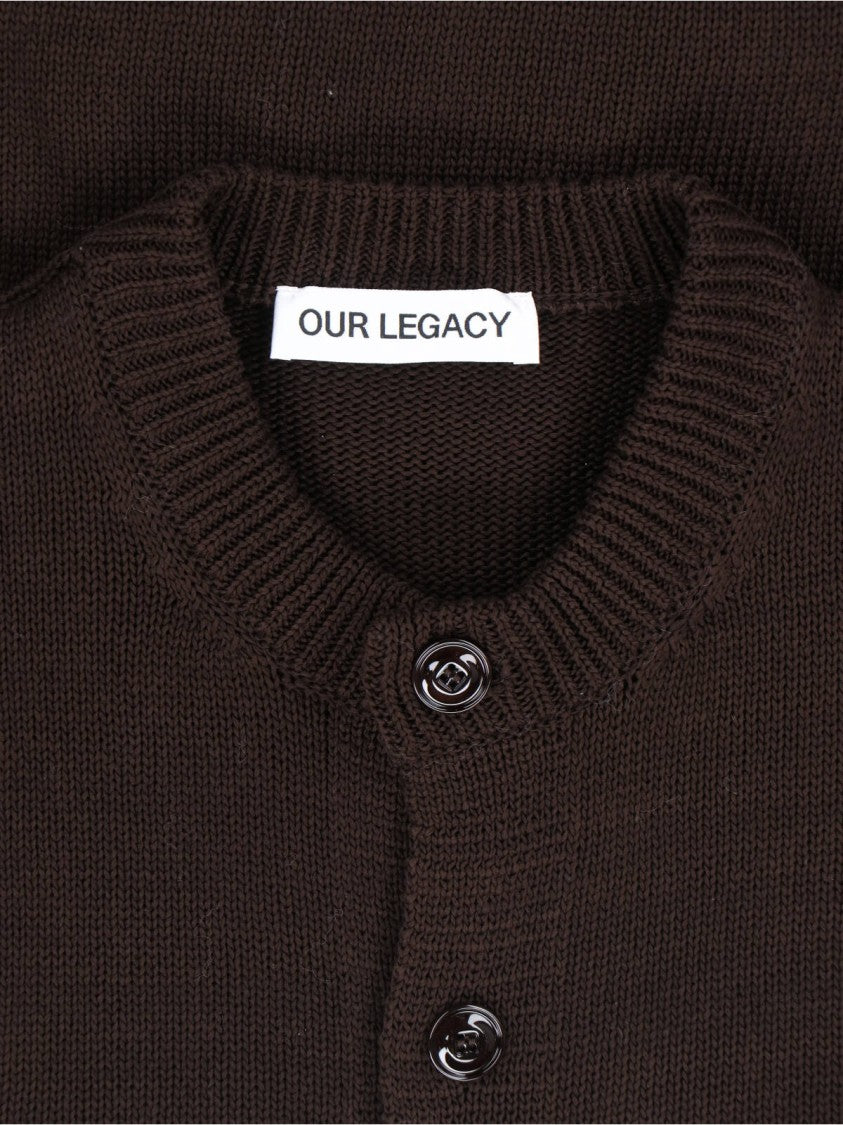 Our Legacy Brown Parlor Organic Cotton Cardigan