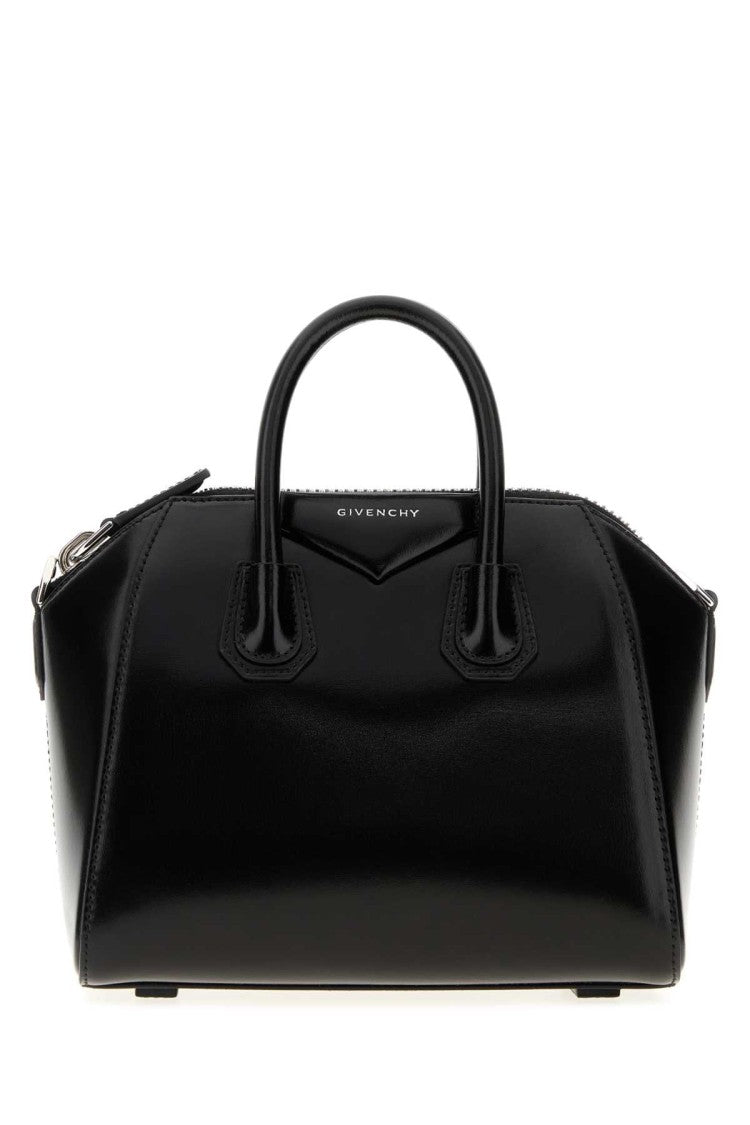 Givenchy Black Leather Mini Antigona Handbag
