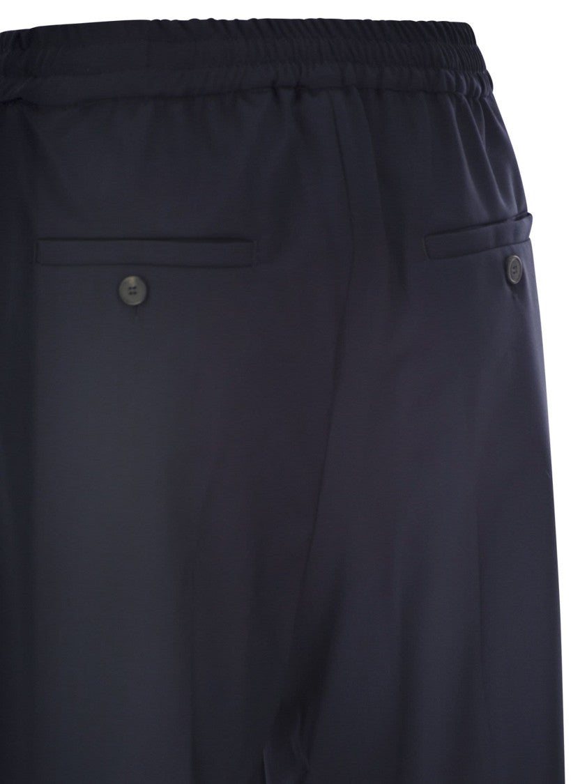 Max Mara Wkdmallo - Pure Wool Canvas Trousers