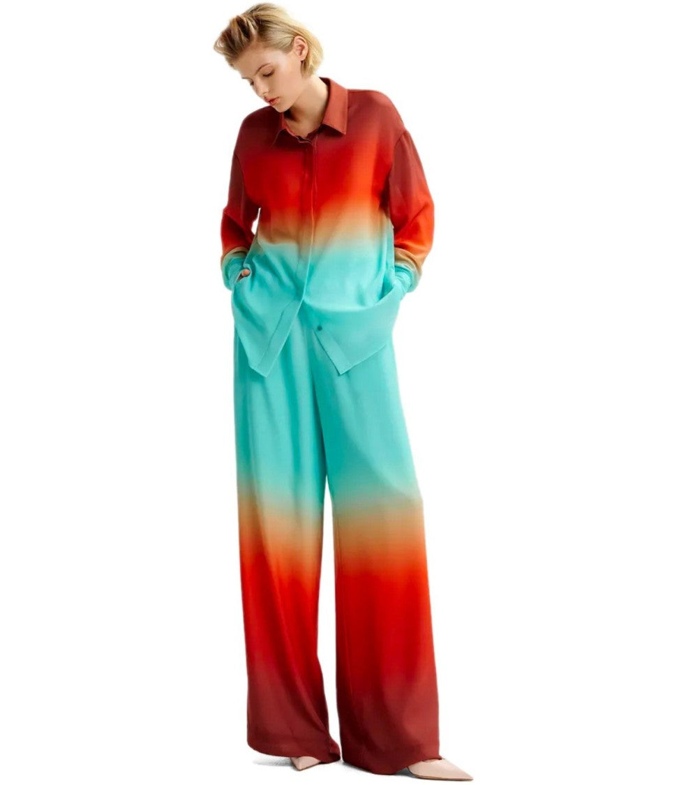 Essentiel Antwerp Hug Tie Dye Orange Pants