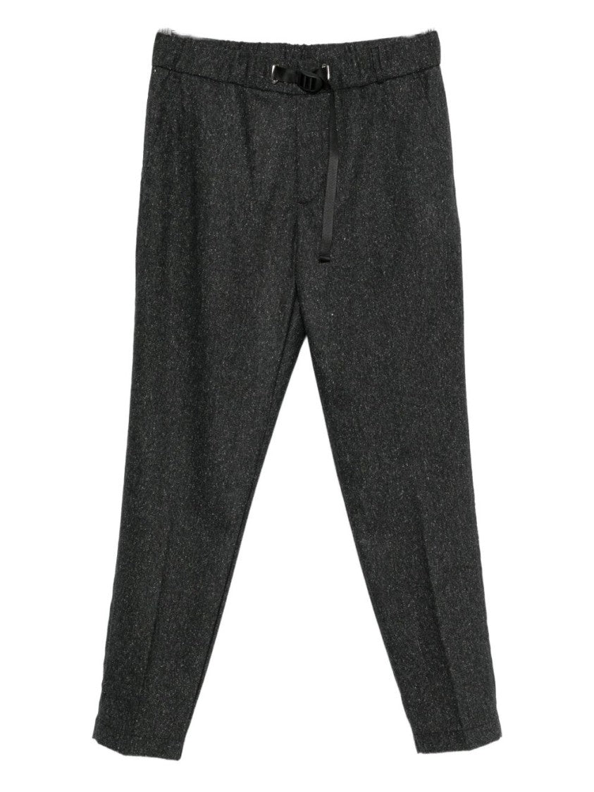 Peuterey Tailored Grey Trousers With Adjustable Buckle