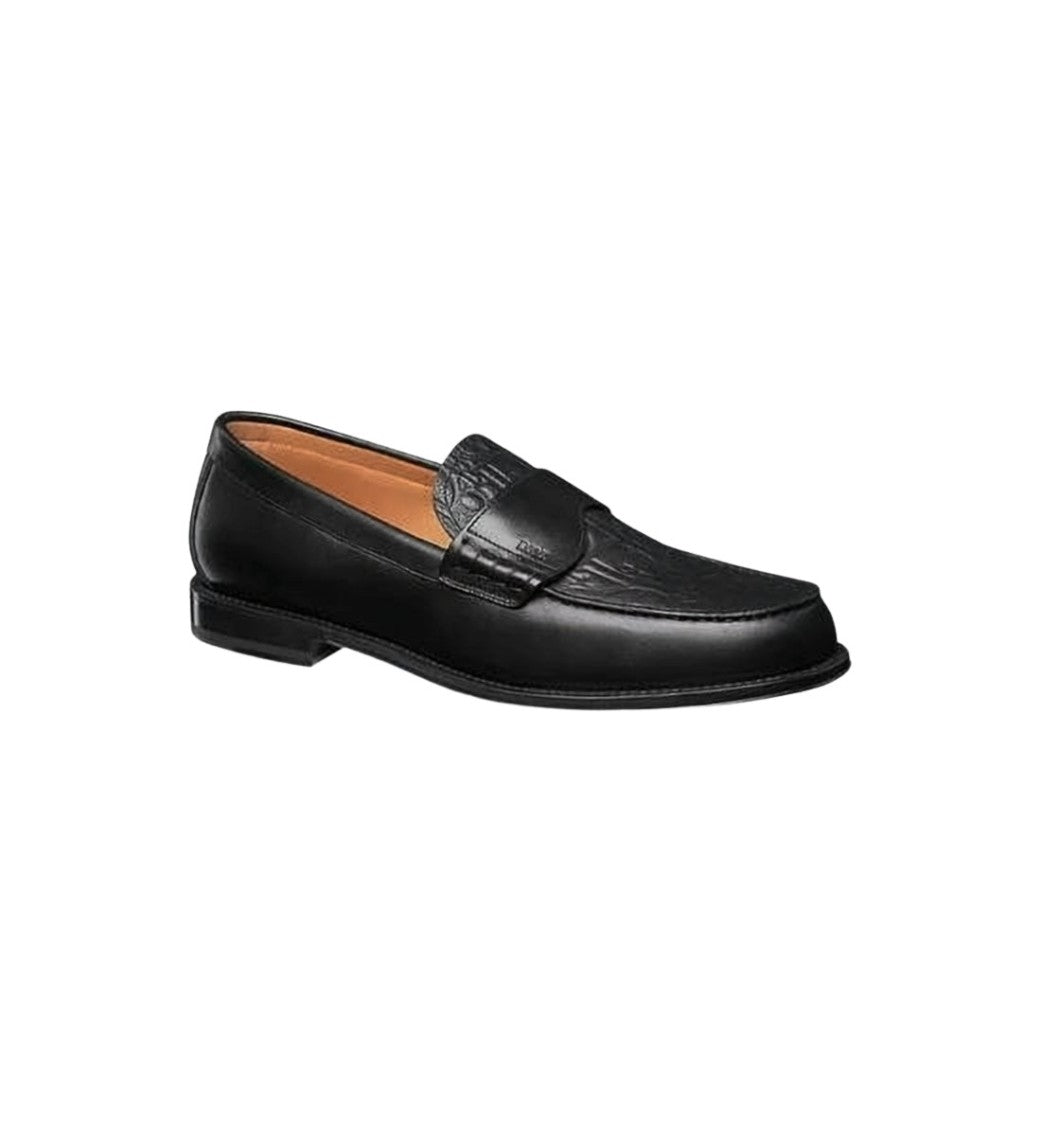 Dior Classic Black Calf Leather Loafers