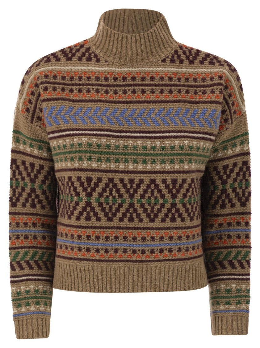 Max Mara Festoso - Jacquard Wool Jumper