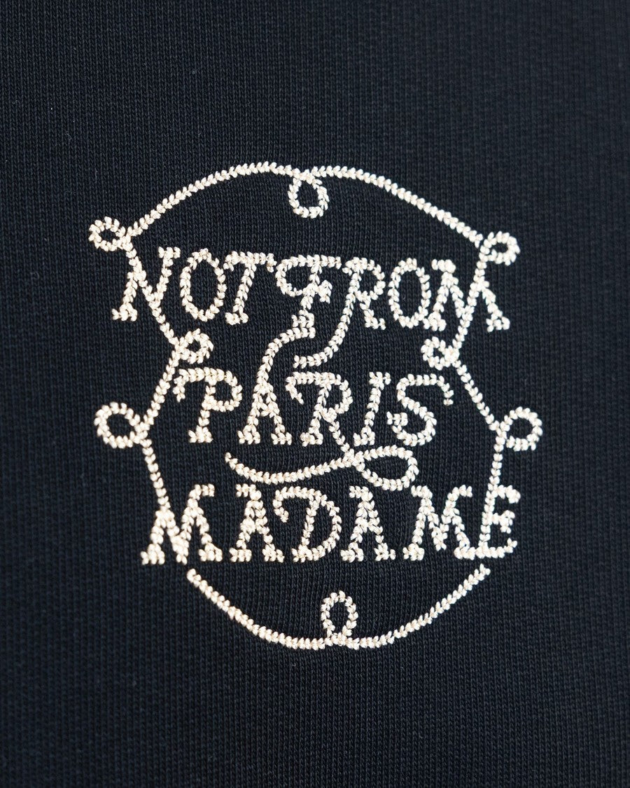 Drôle De Monsieur Tresses Slogan Sweatshirt – Black