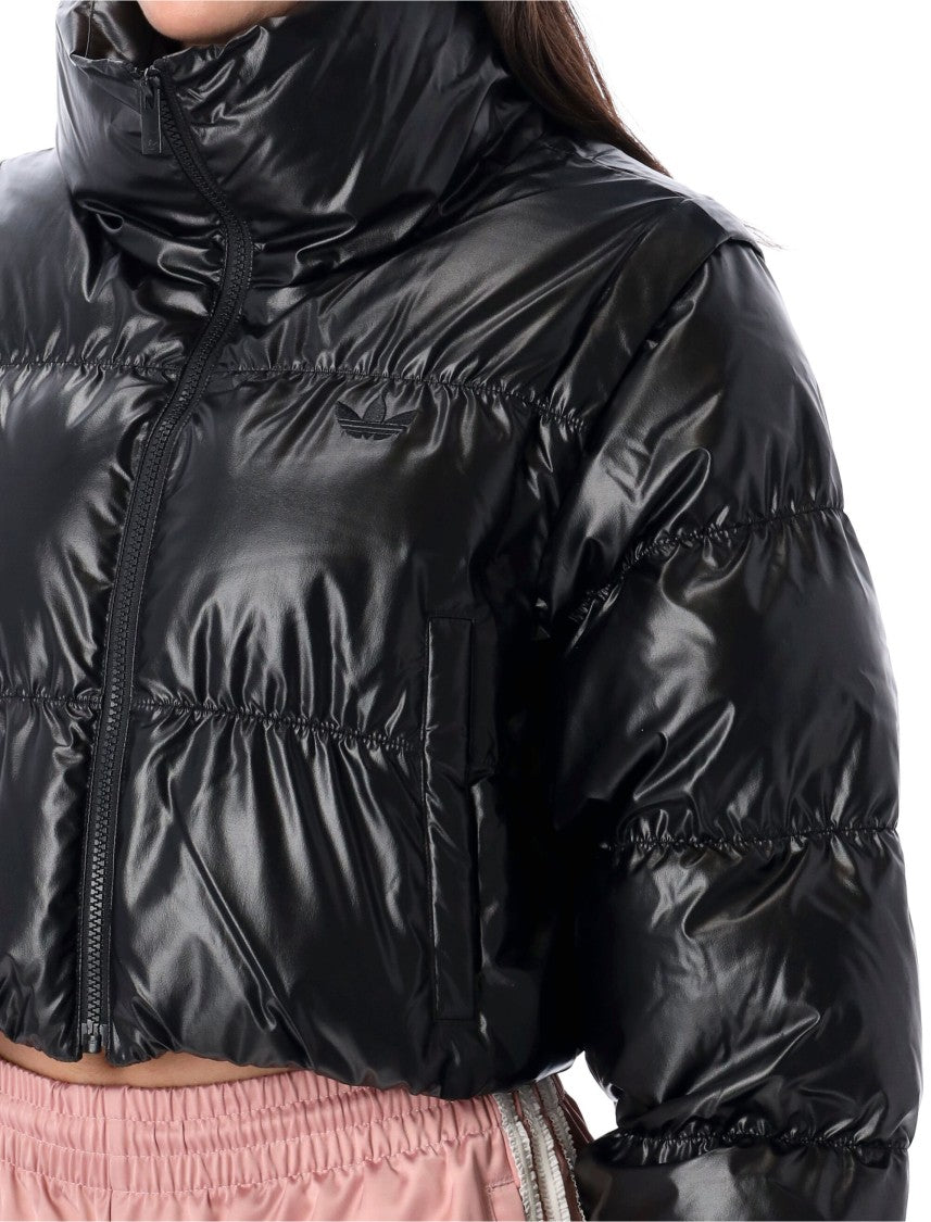 Adidas Essential Glossy Cropped Puff Jacket
