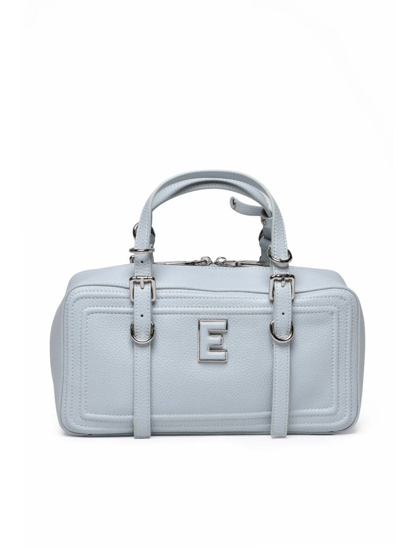 Ermanno Firenze Giovanna Bowling Bag With Structured Silhouette And Textured Finish