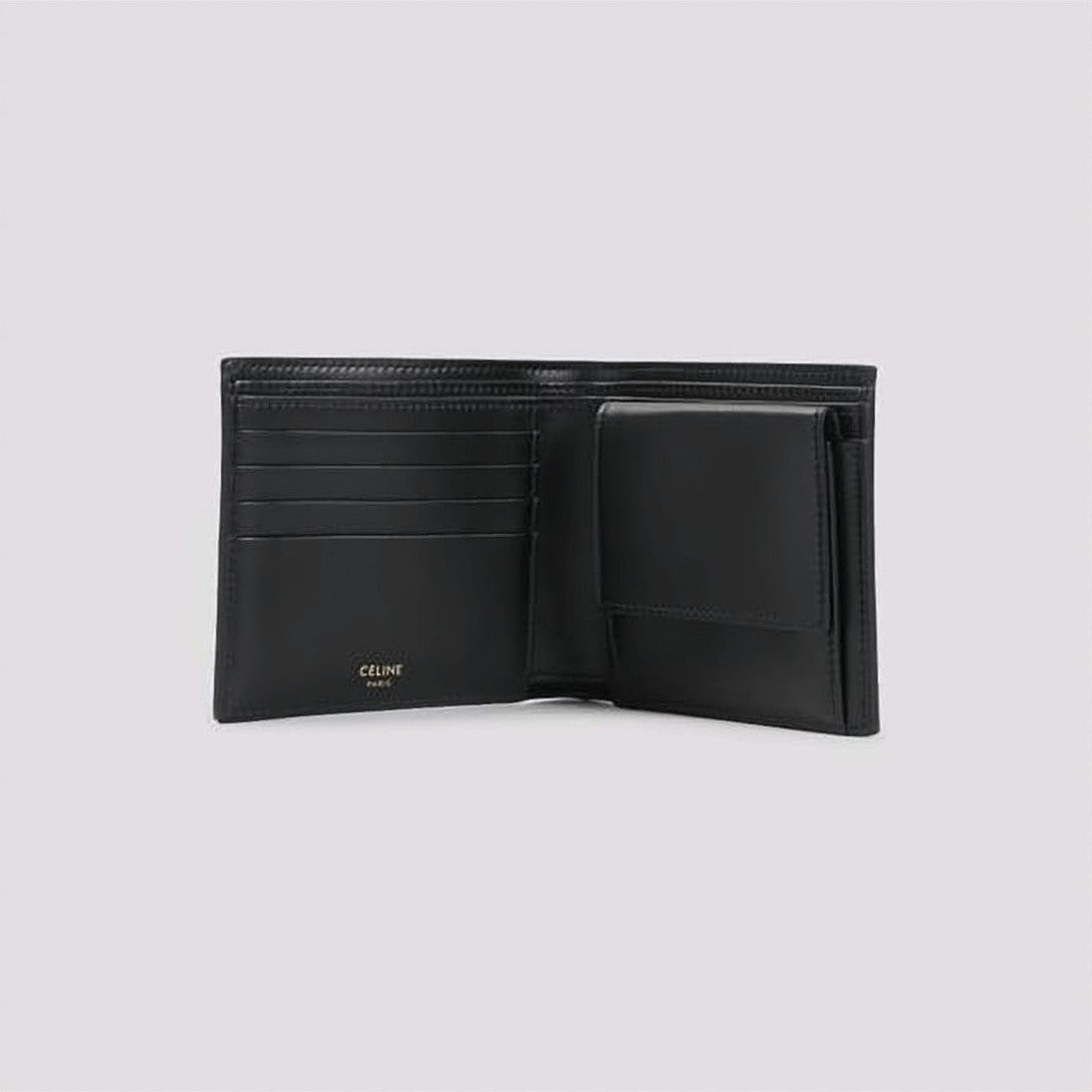 Celine Celine Triomphe Canvas Bifold Wallet With Coin Compartment