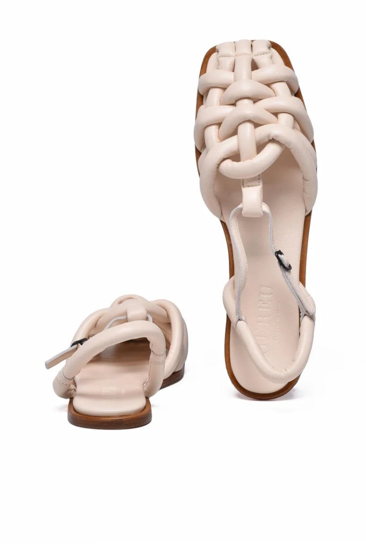 Hereu Flat Leather Sandals - Pink