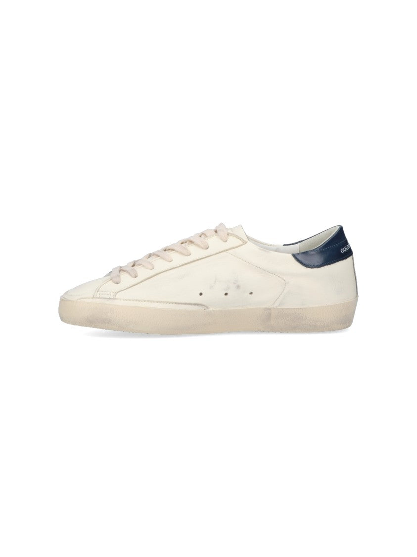 Golden Goose Low-Top Sneakers With Distressed White Leather Finish