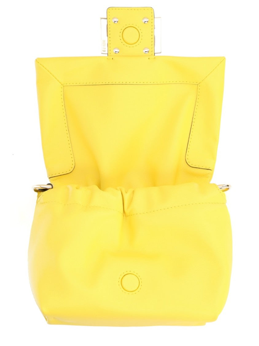 Fendi Structured Small Handbag With Adjustable Drawstring Ties