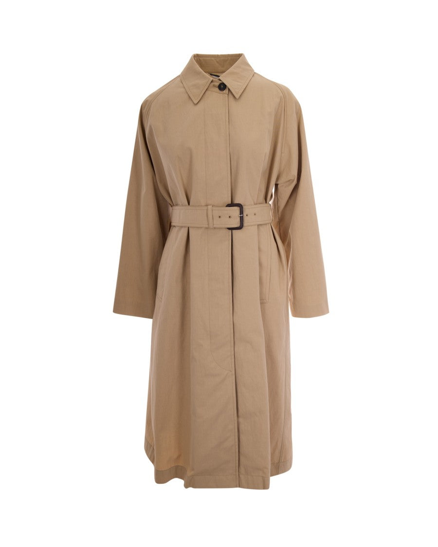 Max Mara Beige Gabardine Trench Coat