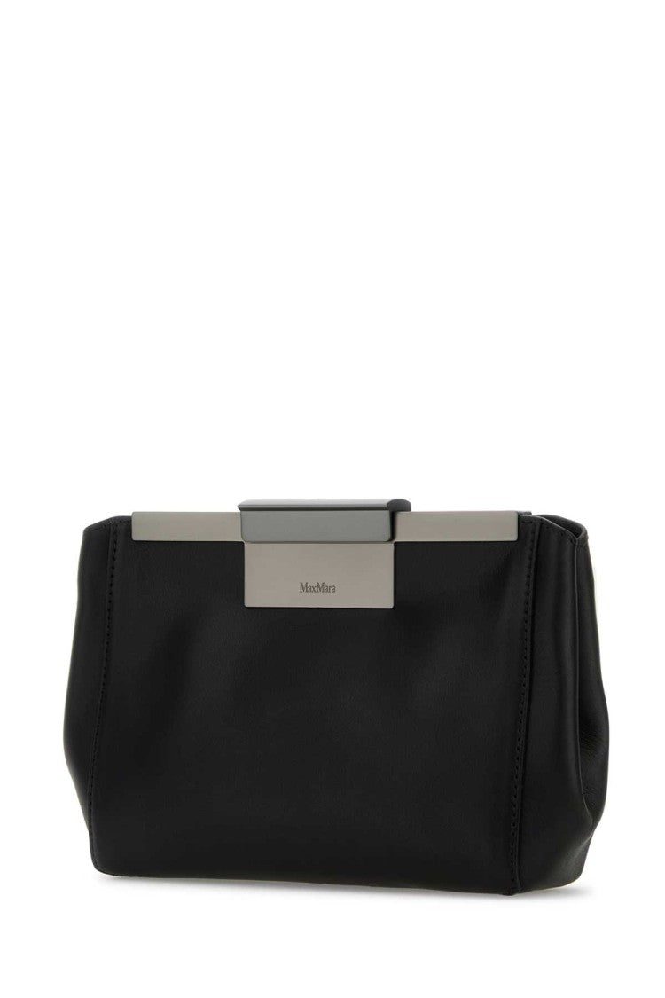 Max Mara Black Leather Belt Bag