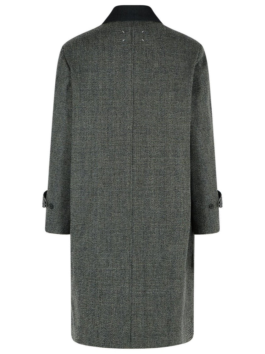 Maison Margiela Grey Virgin Wool Blend Coat