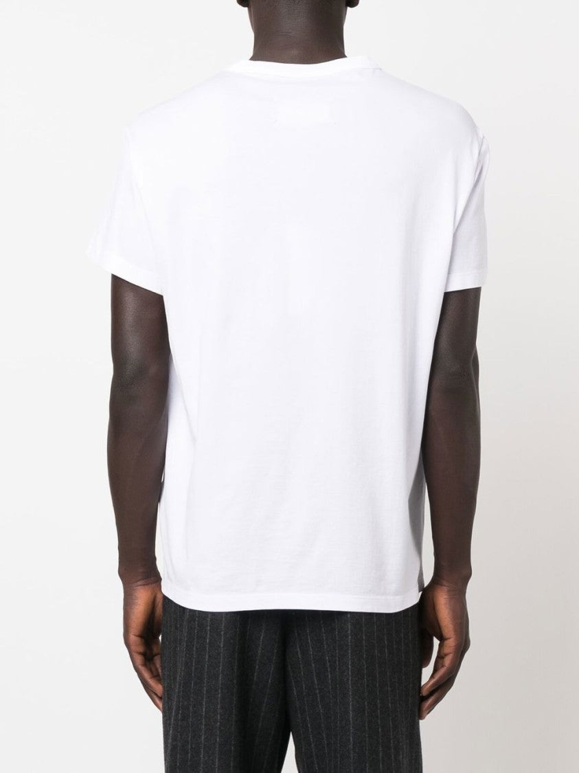 Maison Margiela Cotton T-Shirt With Subtle Logo Print