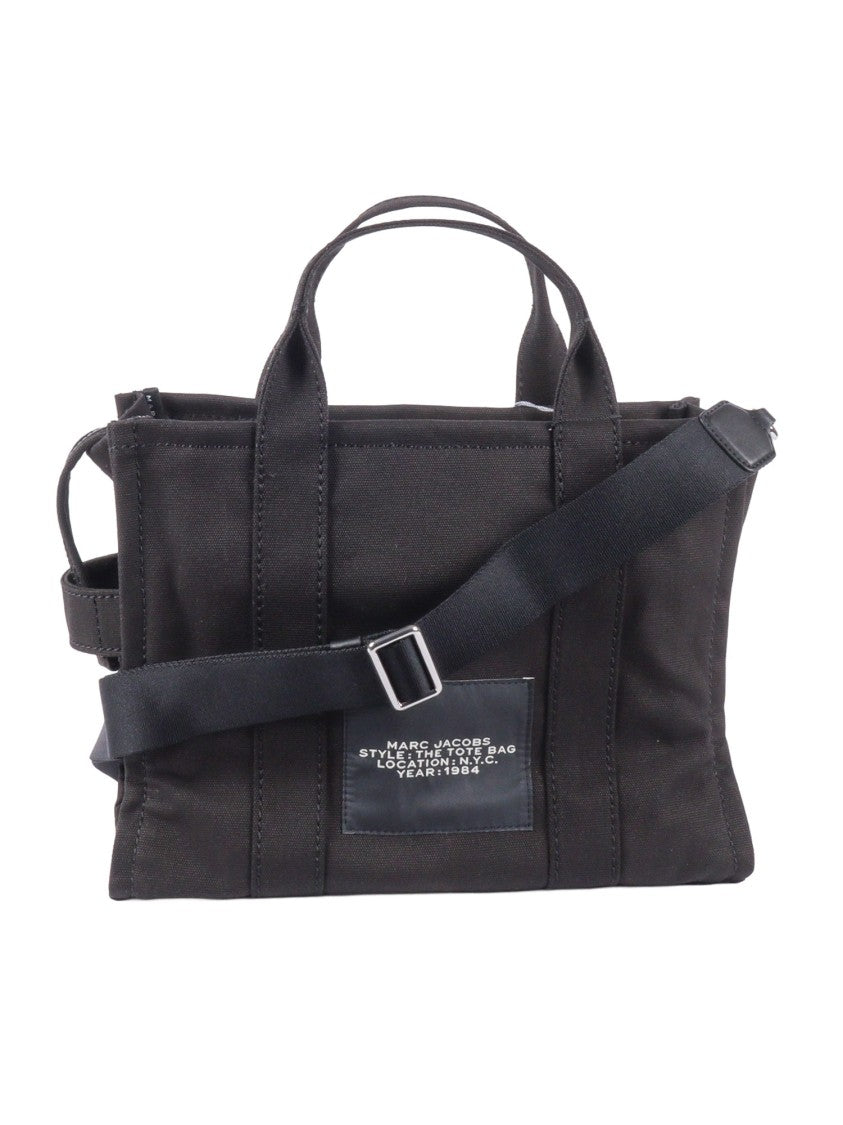 Marc Jacobs The Medium Black Cotton Tote Bag