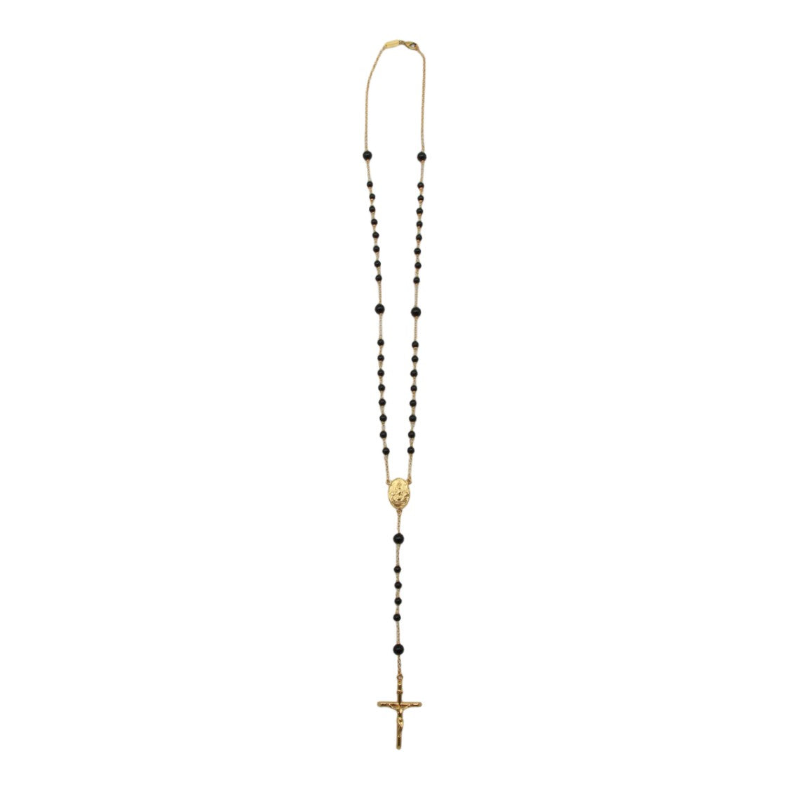 Dolce & Gabbana Gold Crucifix Pendant Long Necklace