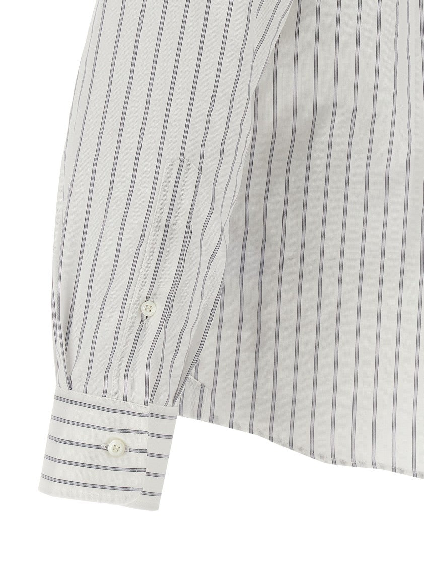 Brunello Cucinelli Striped Canvas Shirt