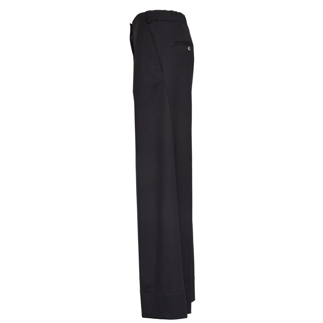 Ql2 Wide-Leg Pants With Mid-Rise Waistband And Concealed Pockets