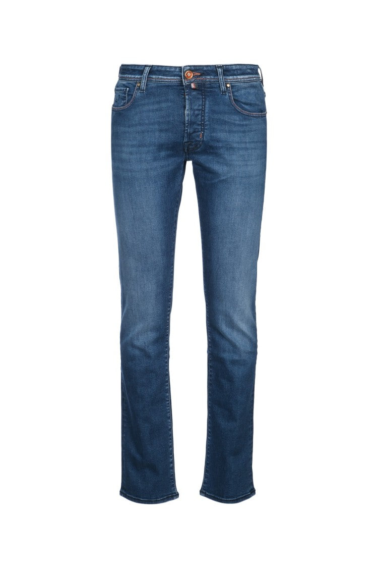 Jacob Cohen Straight-Leg Denim Jeans With Subtle Fade