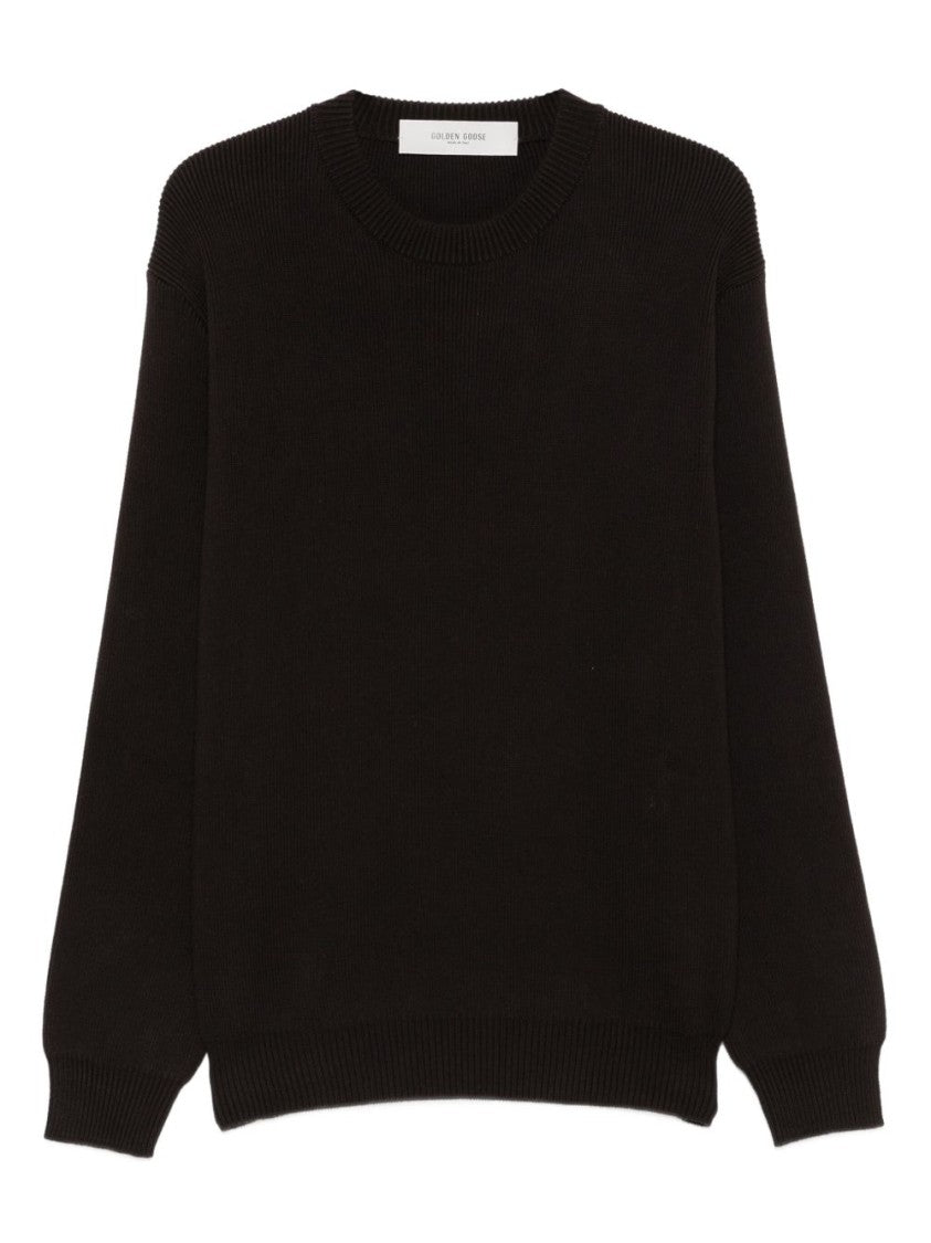 Golden Goose Crewneck Black Knit Sweater