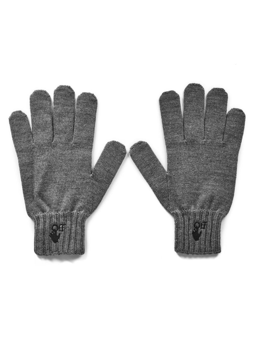 Off-White Hand Off Logo Wool Gloves