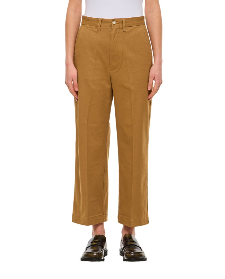 Polo Ralph Lauren High-Waisted Wide-Leg Chino Pants With Structured Fit