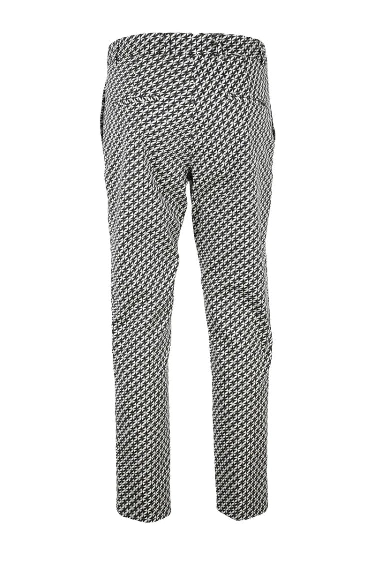 Seventy Tailored Black And White Houndstooth Trousers