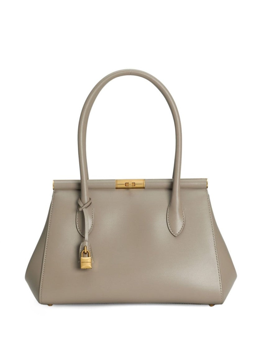 Dolce & Gabbana Grey Leather Handbag