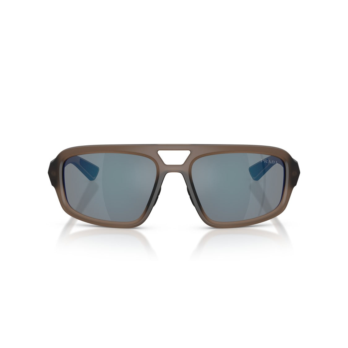 Prada Linea Rossa 0Ps B11su Rectangular Brown Frame Sunglasses