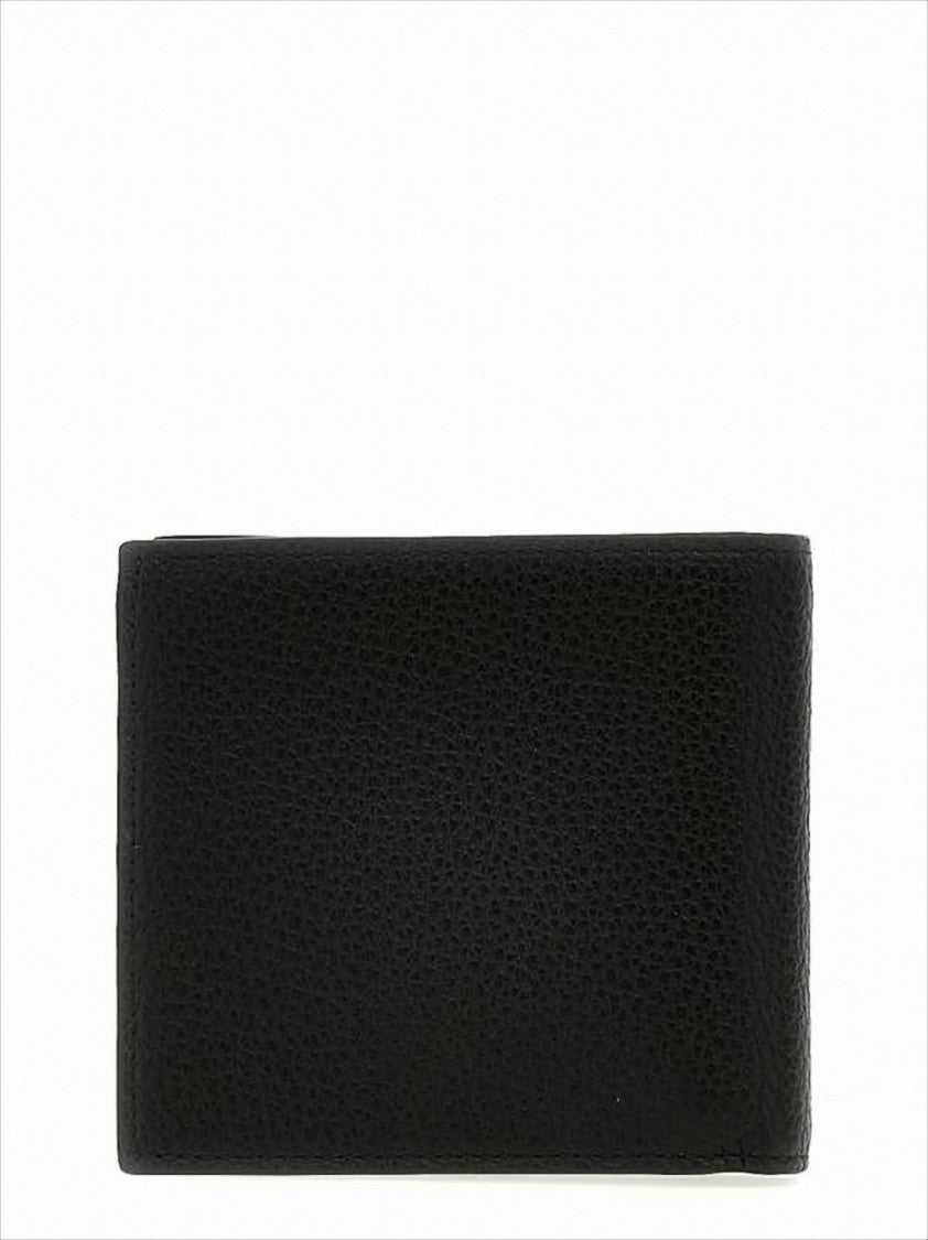 Bally Textured Calf Leather Bifold Wallet